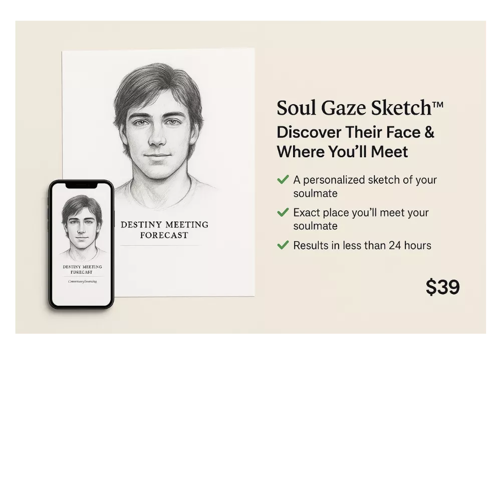 Soul Gaze Sketch™ – Discover Their Face & Where You'll Meet